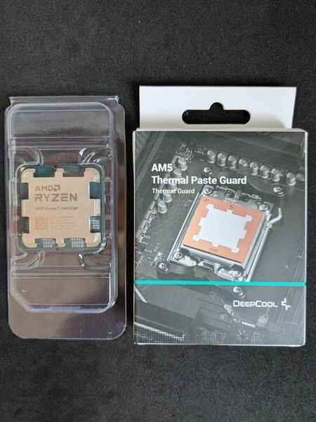 ◆未使用品◆ AMD Ryzen 7 7800X3D Socket AM5 (バルク品)+Deepcool 銅製 グリスガード