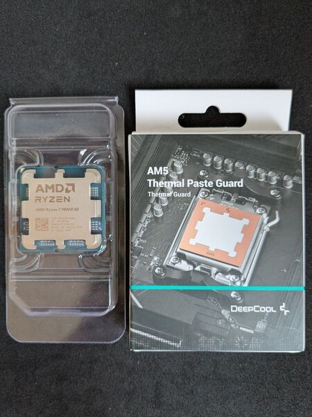 ◆未使用品◆ AMD Ryzen 7 9800X3D Socket AM5 (バルク品)+Deepcool 銅製 グリスガード