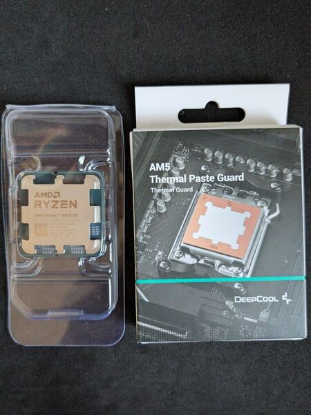 ◆未使用品◆ AMD Ryzen 7 7800X3D Socket AM5 (バルク品)+Deepcool 銅製 グリスガード