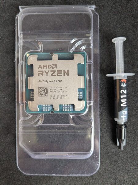 ◆未使用品◆ AMD Ryzen 7 7700 Socket AM5 (バルク品)+サーマルグリス 1g 付属