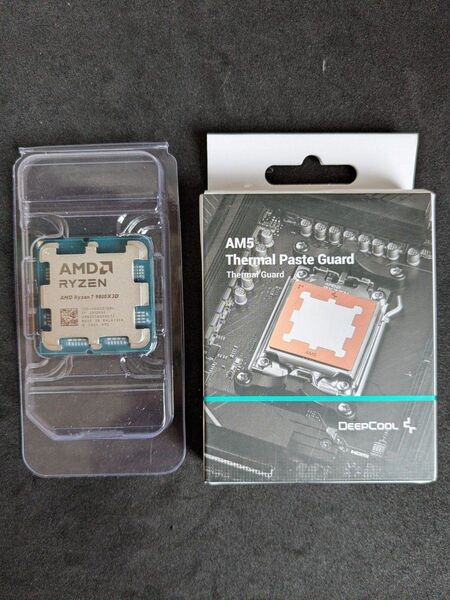 ◆未使用品◆ AMD Ryzen 7 9800X3D Socket AM5 (バルク品)+Deepcool 銅製 グリスガード