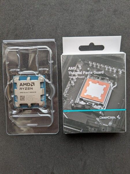 ◆未使用品◆ AMD Ryzen 7 9800X3D Socket AM5 (バルク品)+Deepcool 銅製 グリスガード