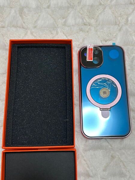 HALTSUTO iPhone 15ケース360°全面保護・強化ガラス リング付