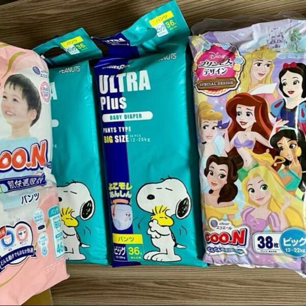 紙おむつ ビッグ 4パックまとめ売り