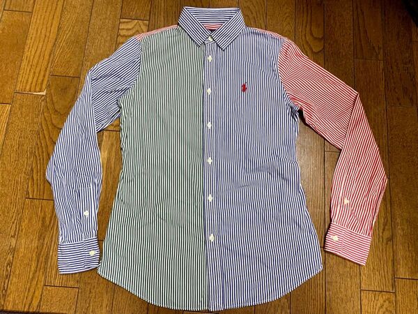 【美品】polo Ralph Lauren ポロラルフローレン 長袖シャツ クレイジーパターン ワイシャツ カラフル