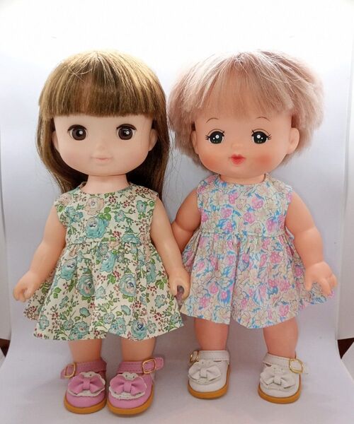 メルちゃん ソランちゃんサイズ ハンドメイド リバティ生地のワンピース2着セット④