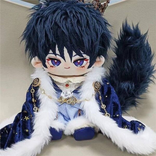 青 着せ替えぬいぐるみ ぬい服20㎝ セット 王様 マント 男の子 ブルー 韓国ぬい 着せ替え ぬいぐるみ 着せ替え 男の子