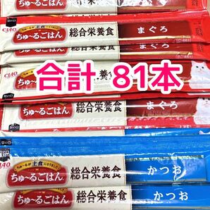 チャオ ちゅ〜るごはん まぐろ・かつお 合計81本 総合栄養食