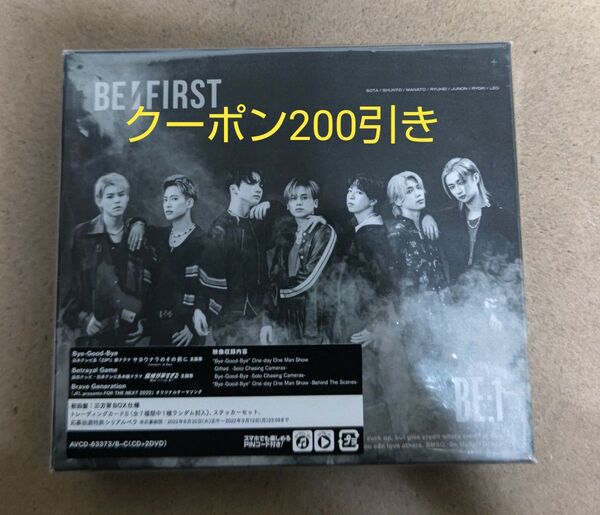 BE:FIRST BE:1 初回盤CD+2 DVD
