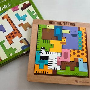 Goryea Baby アニマルテトリスパズル 木製パズル