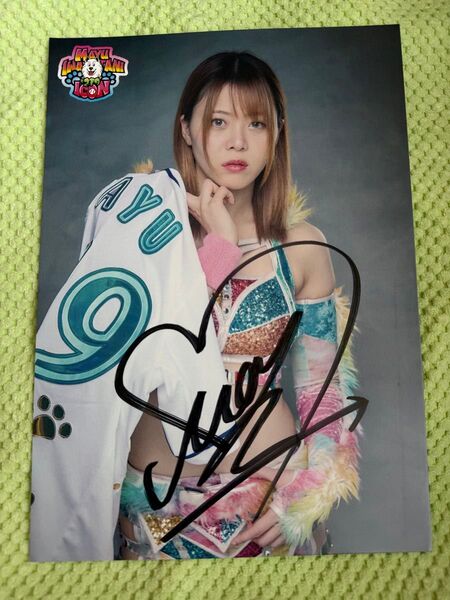 即決 送料無料 女子プロレス マリーゴールド MARIGOLD 岩谷麻優 直筆サイン入りポートレート / スターダム 写真集 F