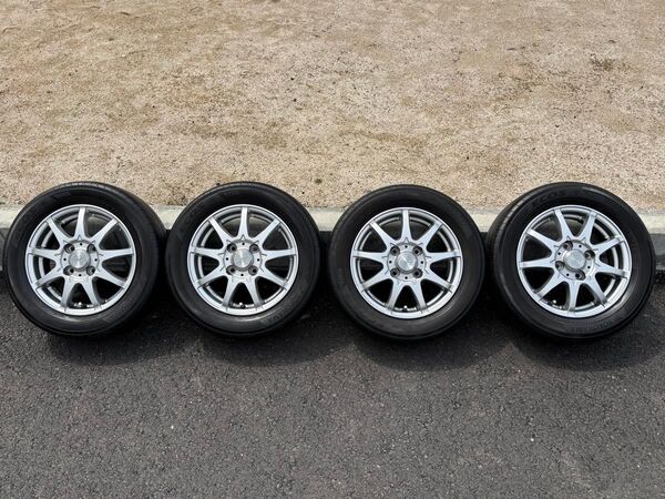 ★13インチ シルバー 9スポークホイールセット USED品★