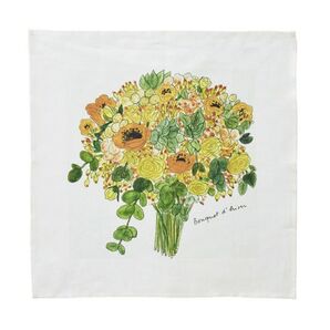fog linen work フォグリネンワーク リネン ハンカチ イザベルボワノ 季節のお花 ブーケ 鳥 ポイント利用