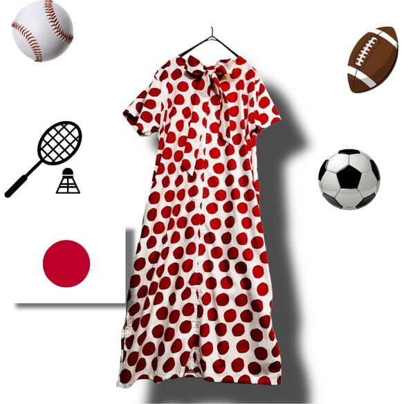 日本を応援 気合いと可愛いさと。 ワンピース