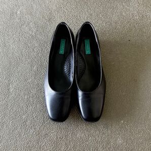パンプス 黒 ブラック ヒール オフィス スーツ 就活