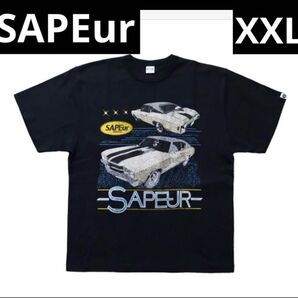 SAPEur CHEVELLE S/S TEE サプール Tシャツ XXL ブラック 黒 半袖Tシャツ