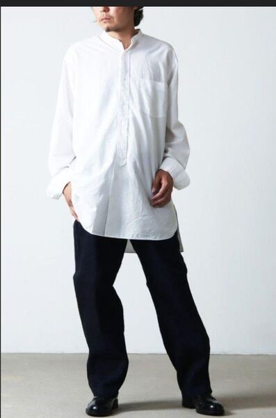 COMOLI コモリ バンドカラーシャツ 白 ホワイト 長袖シャツ Tシャツ パンツ ハット