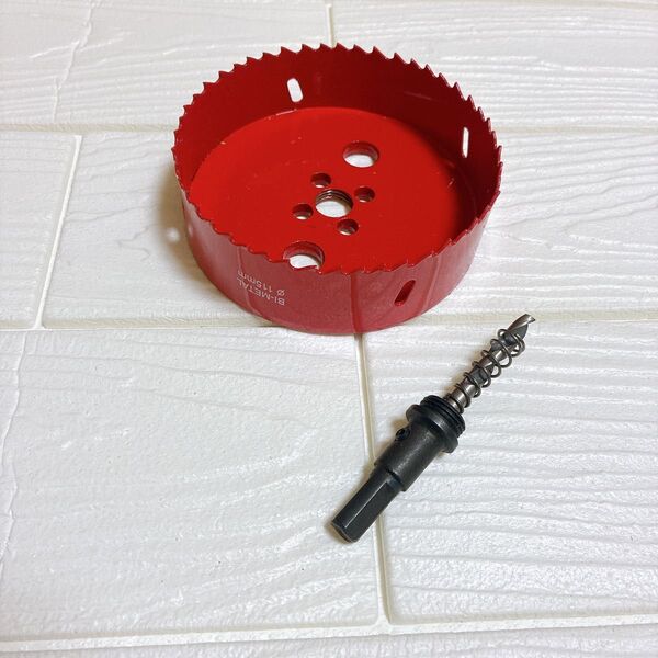 ホールソー ホルソー ドリル 穴あけ ホルソー 工具 インパクトドライバー 電動ドリル ボール盤 115mm