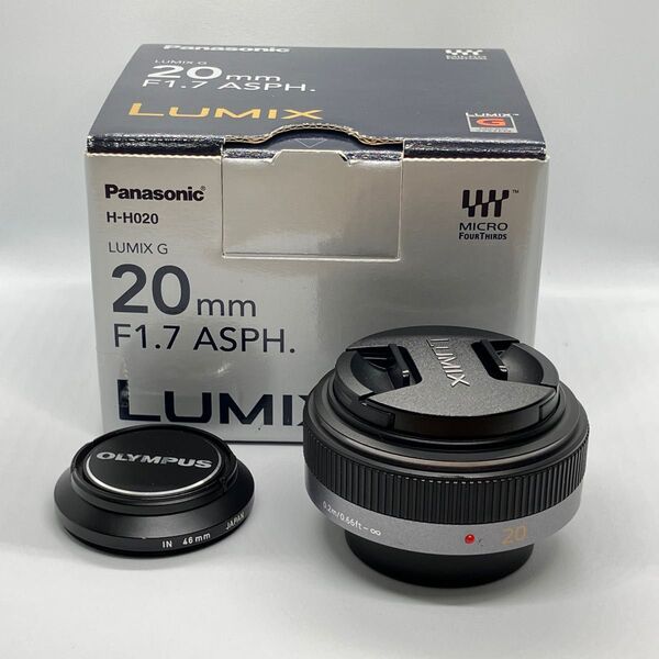 パナソニック ルミックス G 20mm F1.7ASPH Panasonic LUMIX 単焦点レンズ フード付き