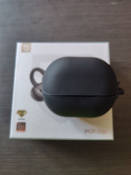 最終価格!シリコンケース付 SOUNDPEATS UU イヤーカフ popclip ブラック