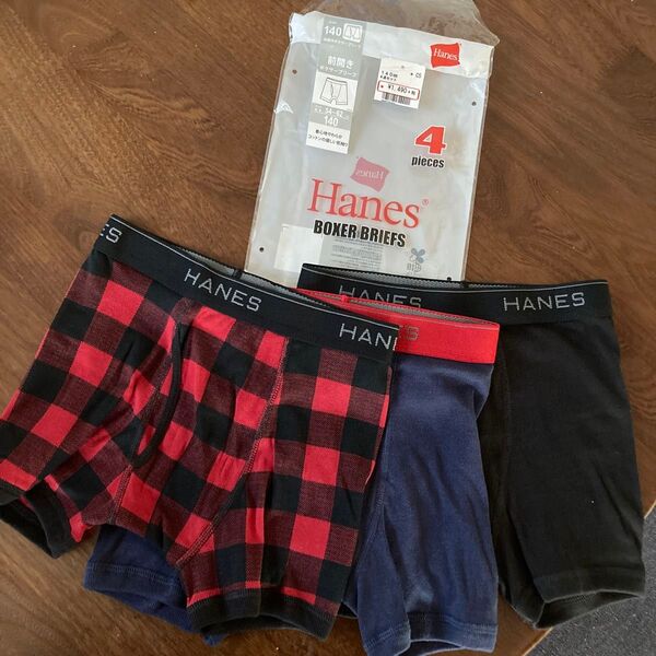 hanes 140サイズ ボクサーパンツ 3枚