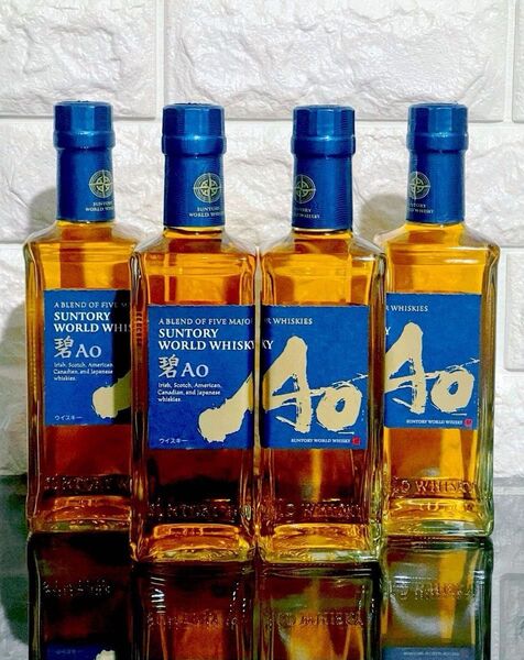 SUNTORY WORLD WHISKY Aoサントリー ワールド ウイスキー 碧 (あお) 4本