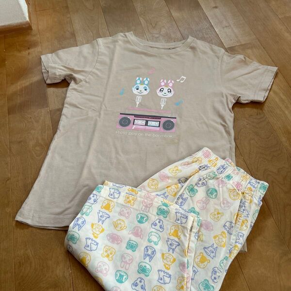 UNIQLO あつまれどうぶつの森 Tシャツリラコセット130