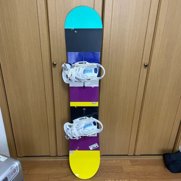 スノーボード 板 ビンディング セット 中古 カバー付き Burton custom