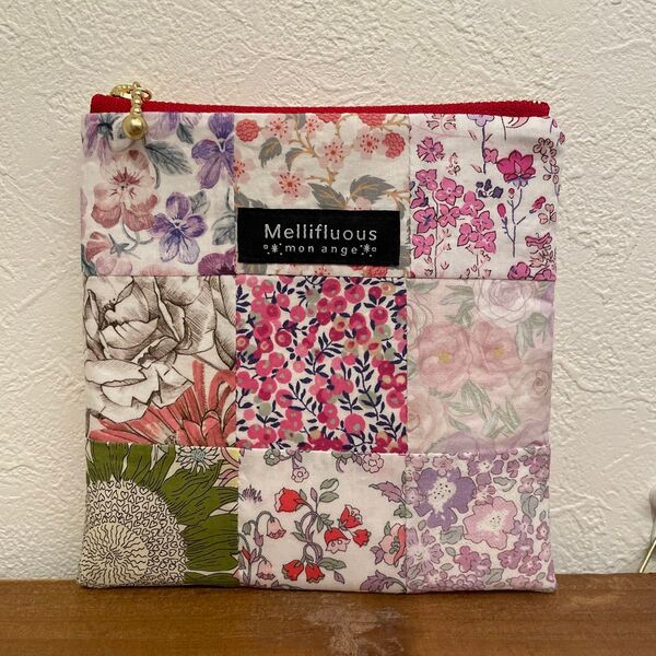 Liberty リバティ パッチワーク ポーチ 小物入れ ハンドメイド