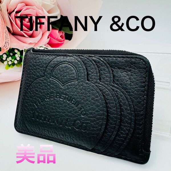 美品 TIFFANY ティファニー フラグメントケース コインケース 421