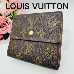 Louis Vuitton ルイヴィトン モノグラム コンパクト 財布 Wホック 男 女 415