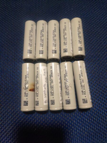 リチウムイオン電池INR-18650-P26A×10本モリセル製