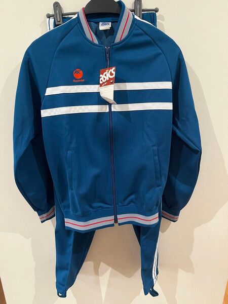 asics 80s 90s ジャージー トラックジャケット セットアップ タグ付 ジャージ ビンテージ レトロ