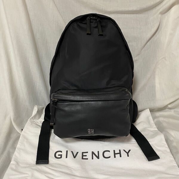 美品 本物正規品 GIVENCHY メンズ バックパック リュック 黒 スタッズ リカルドティッシ