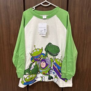 しまむら バースデイ futafuta フタフタ トイストーリー 長袖Tシャツ ロンT バズ レックス エイリアン 130cm