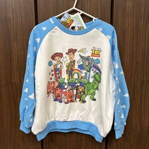 しまむら mewoo! トイストーリー トレーナー 雲柄 ウッディ バズ ジェシー スリンキー レックス 120cm