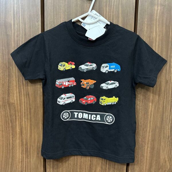 しまむら トミカ TOMICA Tシャツ 黒 110cm