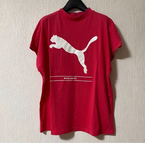 PUMA プーマ デカロゴ フレンチスリーブ Tシャツ サイズL