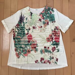 JEUNE MAMAN 花柄トップス Lサイズ