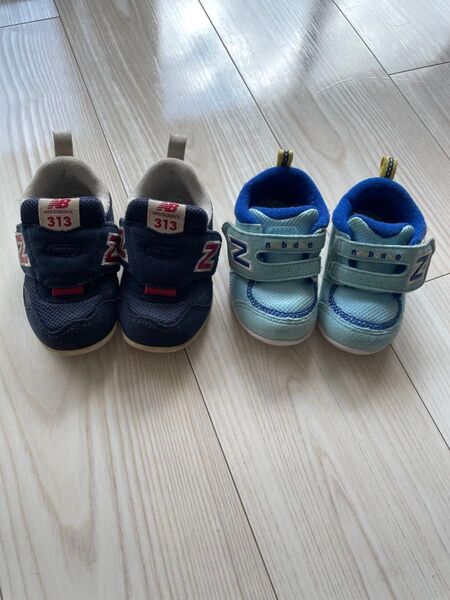 New Balance 313 ベビーシューズ 水色 11 青色 12.5男の子
