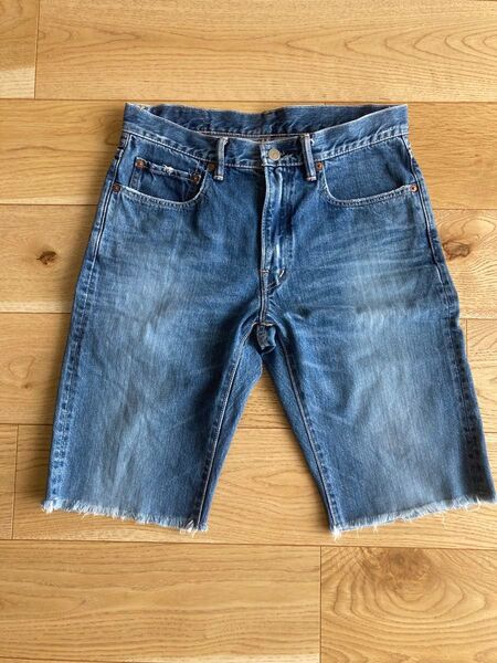 BLUE BLUE デニム ハーフパンツ 32インチ ブルー系 古着