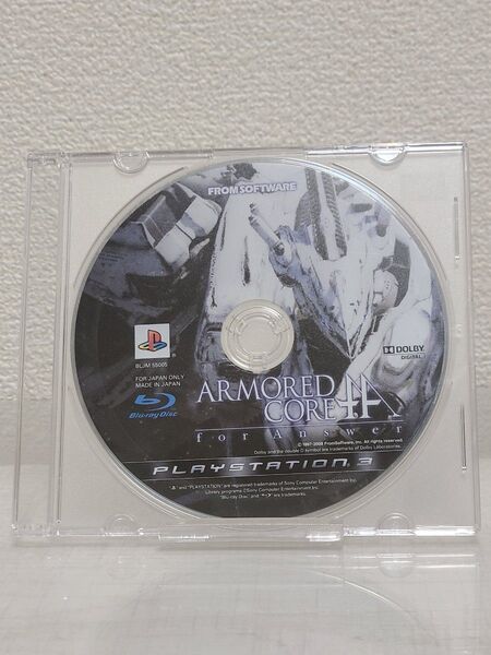 動作確認済 PS3 アーマードコア フォーアンサー ディスクのみ クリアケース付