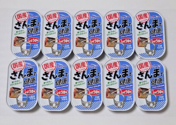 【おすすめ!国産さんま】はごろもフーズ さんまでで健康『缶詰め10缶セット』
