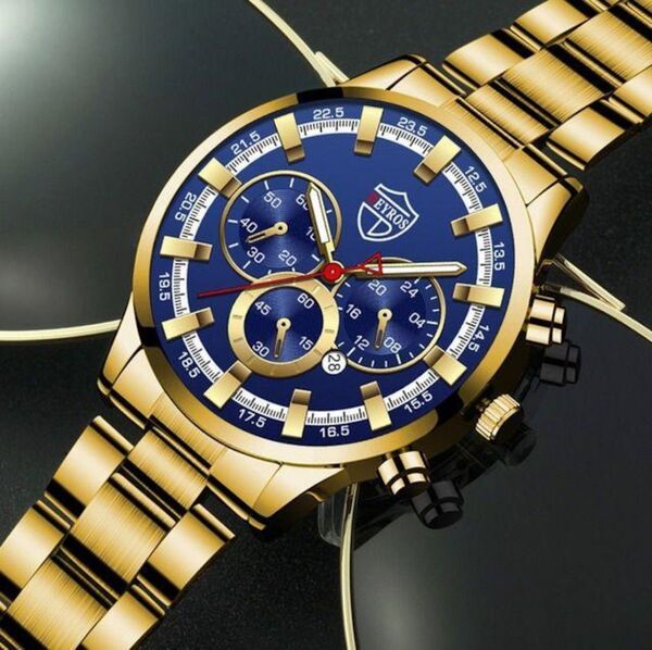 新品 DEYROS クロノグラフ ビジネス 腕時計cfcwht新品 DEYROS クロノグラフ 腕時計メンズ コンビ