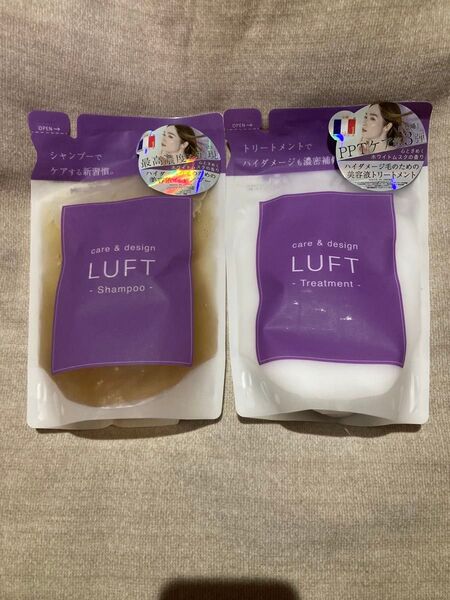 LUFT ケア&デザインシャンプー・トリートメントD 詰替 各410mL - 心ときめくホワイトムスクの香り