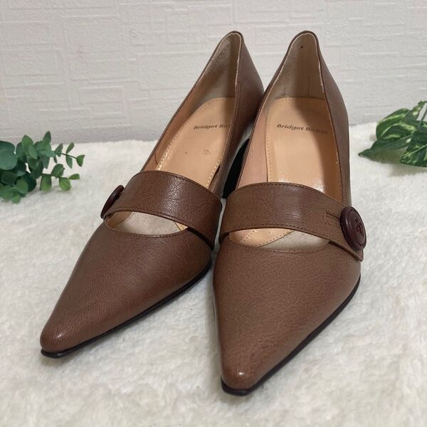 Bridget Birkin ストラップパンプス ブラウン 23.5cm