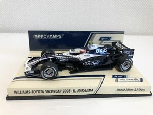 1/43 ミニチャンプス ウィリアムズ 2008 ショーカー 中嶋一貴