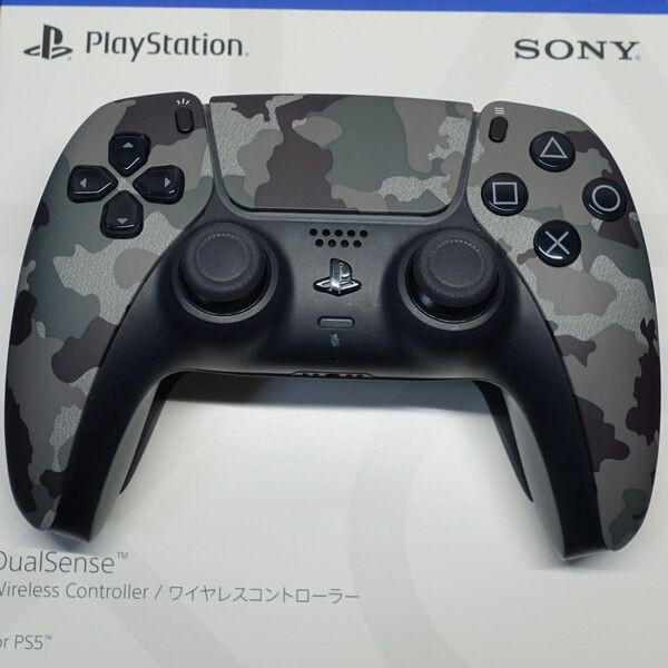 PS5 DualSense デュアルセンス グレーカモフラージュ