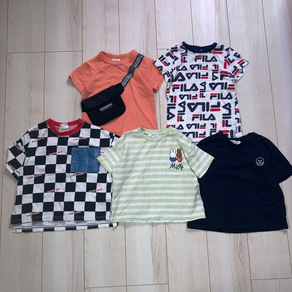 ブリーズしまむら西松屋購入 男の子 Tシャツ5点まとめセット サイズ100