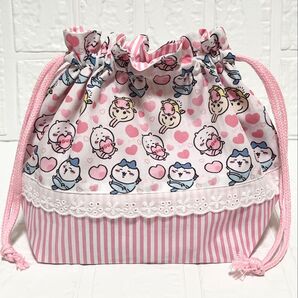 ハンドメイド ちいかわ お弁当袋 お弁当巾着袋